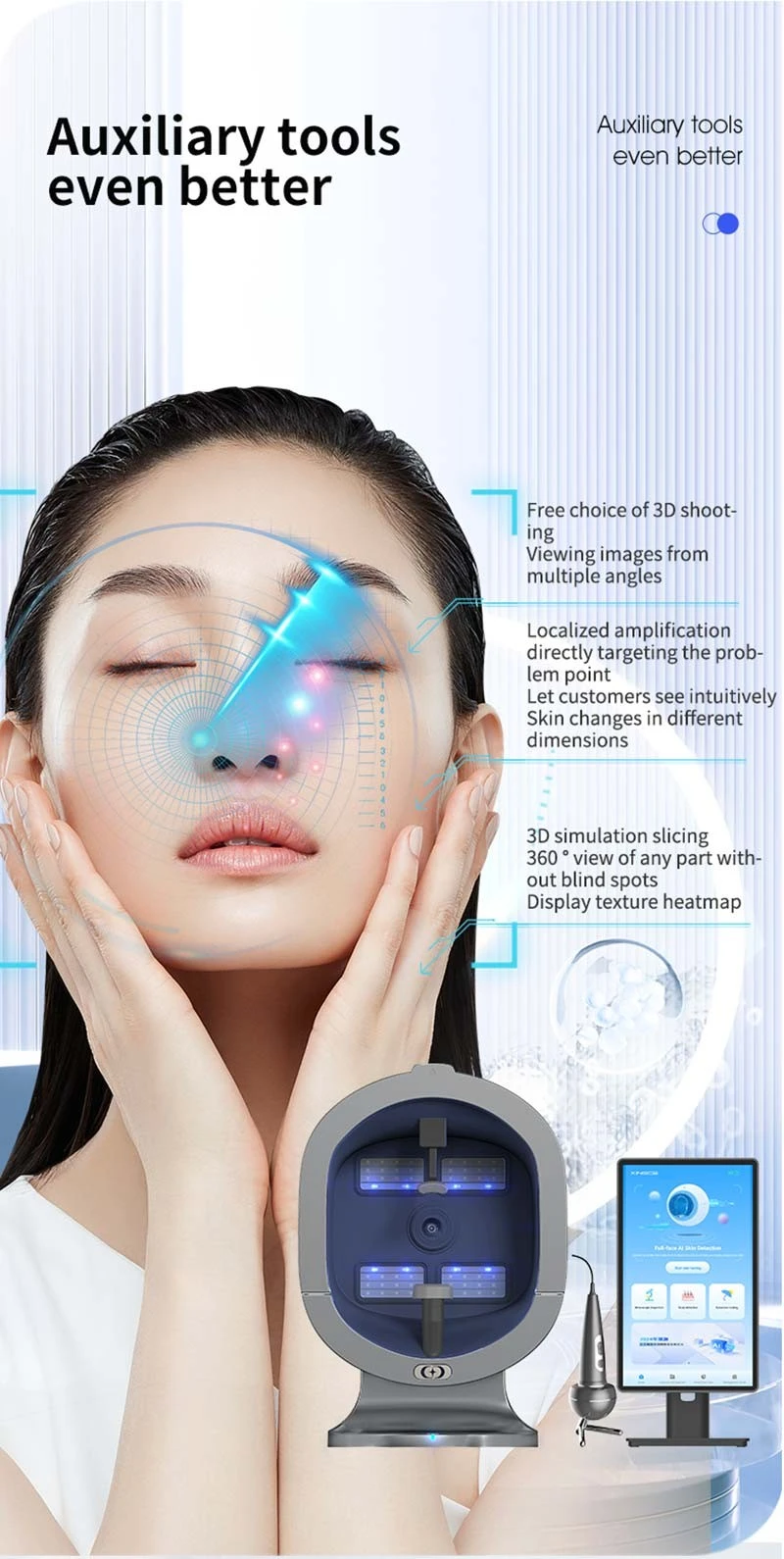 Facial Skin Analyzer Beauty Salon Equipment factory